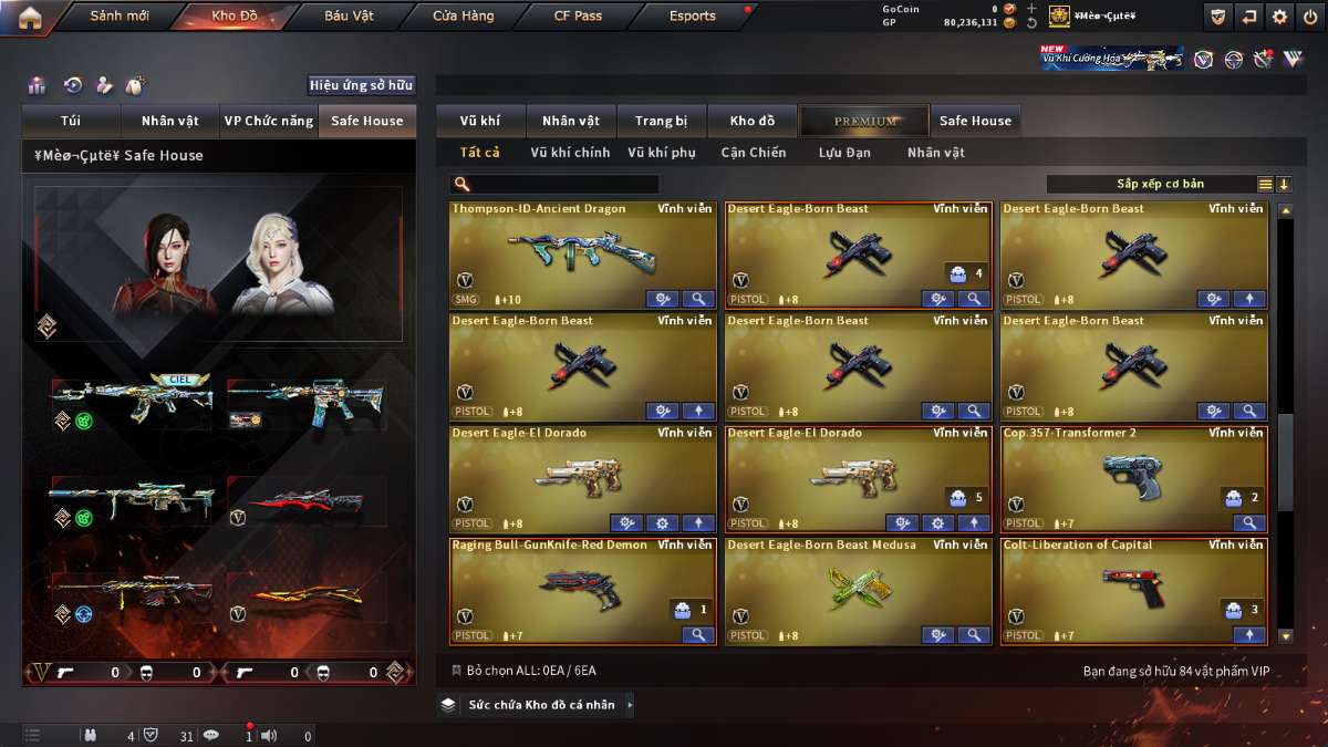 shop acc cf uy tin gia re